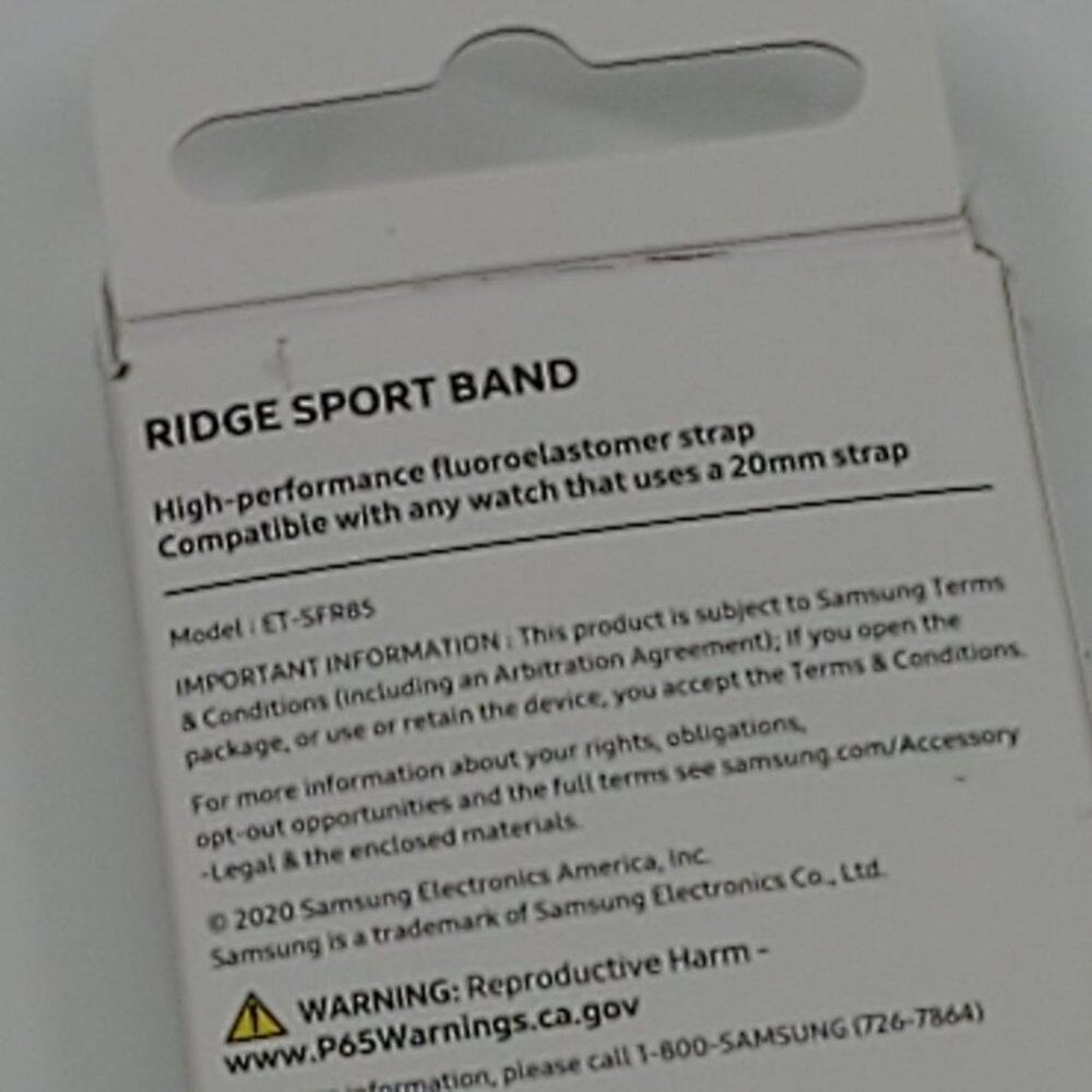 Samsung Ridge Sport Band (20 MM) Black New - Picture 6 of 10